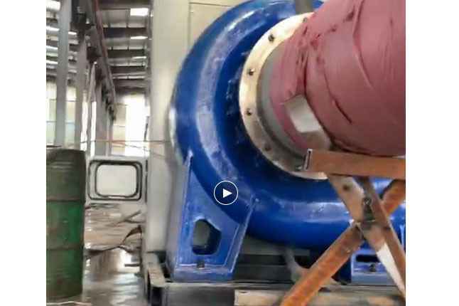 石家庄昊阳蒸汽清洗服务有限公司流量5100立方大型柴油机混流泵机组测试中
